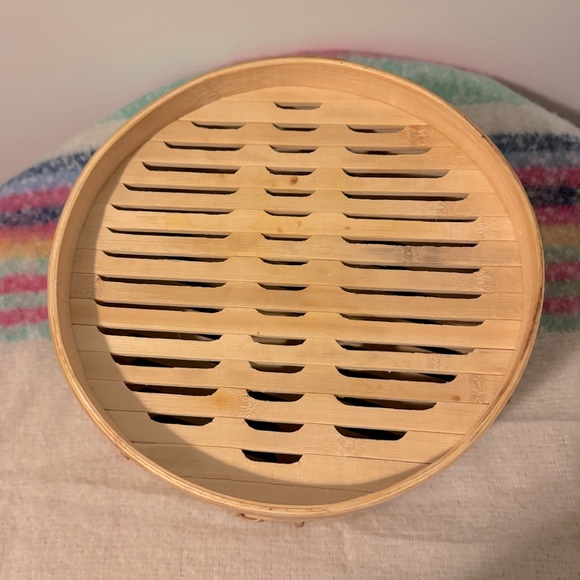 10 inch l 2-tier bamboo steamer basket I comes with bag of liners - Picture 5 of 6